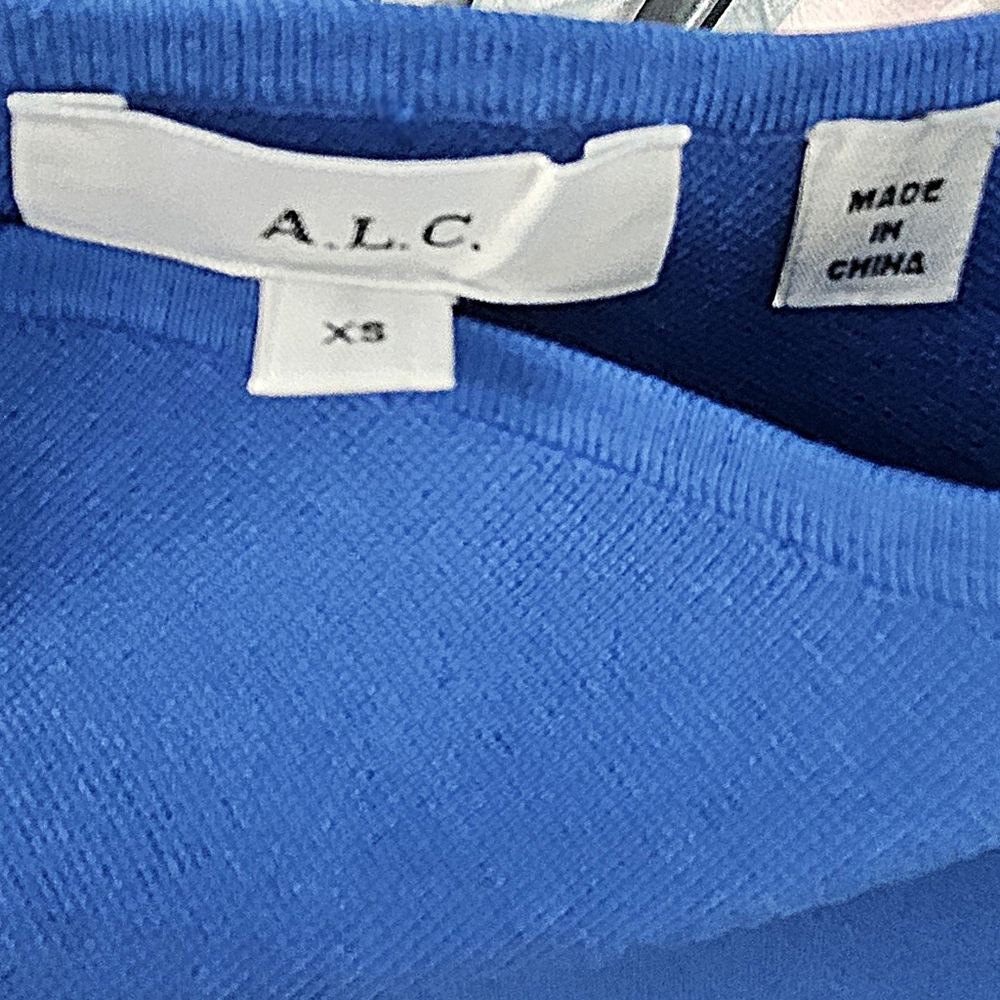 A.L.C. Women's Blue Colby One-Shoulder Bodycon Dress - Picture 6 of 9